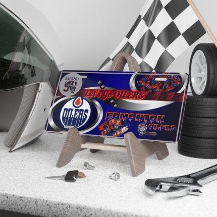 Personalized License Plate Edmonton Oilers