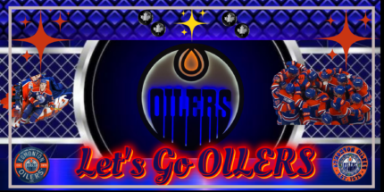 Personalized License Plate Edmonton Oilers